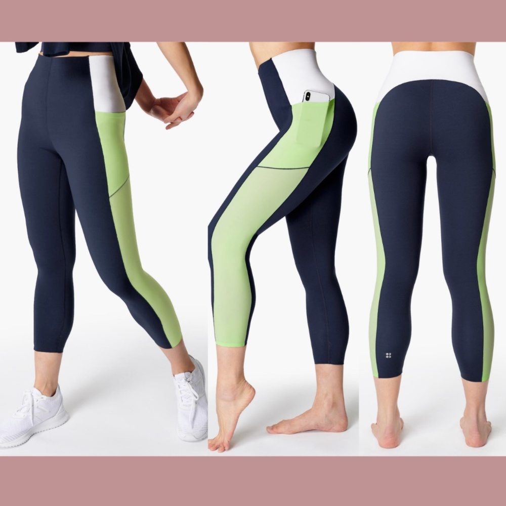 NWD Sweaty Betty [ XXS ] Power High Waist Pocket 7/8‎ Leggings